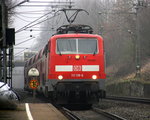111 118-6 DB kommt die Kohlscheider-Rampe hoch aus Richtung Neuss,Herzogenrath mit dem RE4 aus Dortmund-Hbf nach Aachen-Hbf und hält in Kohlscheid und fährt dann weiter in Richtung