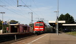 111 129 DB  kommt mit dem RE4 von Dortmund-HBf nach Aachen-Hbf und kommt aus Richtung Neuss-Hbf,Mönchengladbach-Hbf und hält in Rheydt-Hbf und fährt dann weiter in Richtung