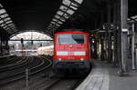 Ein Nachschuss von der 111 158 DB  steht mit dem RE4 von Aachen-Hbf nach Dortmund-Hbf.