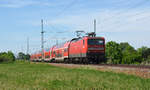 Wie auch ihre Schwester 112 159 half 112 157 vom Bh Kiel am 28.05.17 beim Kirchentags-Sonderverkehr aus.
