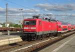 Am 30.4.2018 kam ein RE von Berlin nach Stralsund im Bf.