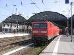 112 163 steht am 12.04.07 als Zuklok f�r den RE 4 nach Dortmund Hbf in Aachen Hbf.