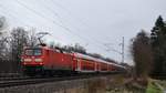 112 181 zieht eine RE70 Ersatzgarnitur nach Kiel, zusehen kurz vor Halstenbek.