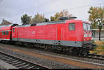 112 122-7 von DB Regio Nordost als RE 3318 (RE3) nach Berlin Hbf (tief) steht in seinem Startbahnhof Lutherstadt Wittenberg Hbf auf Gleis 1.