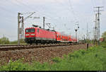 112 166-4 der Elbe-Saale-Bahn (DB Regio Südost) als RE 4887 (RE18)  Saale-Express  von Halle(Saale)Hbf nach Jena-Göschwitz fährt in Großkorbetha auf der Bahnstrecke