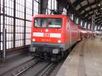 BR 112 110-2 mit RE 38019  RE1  von Magdeburg Hbf nach Eisenh�ttenstadt.