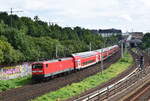 112 142 hat soeben die S-Bahn Station Berliner Tor passiert und ist mit ihrem RE auf den Weg in Richtung Norden.