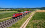 112 159 mit einem Ersatzzug am 07.07.2023 bei Wettelsheim.