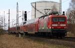  Wölkchen  oder  Genau Ihre Richtung  - DB 112 108-6 | RE 30 | 33581 | Anklam | März 2026