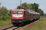 Am 26.05.2026 zog 112 159-9 ihren RE 9 nach Osnabr�ck HBF in das Gleis 4 Des Bahnhofes Syke.