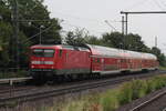 Am 06.07.2026 fuhr 112 152-4 mit ihrer RB 31 nach Elsterwerda - Biehla in den Bahnhof Priestewitz ein.