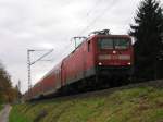 112 164 mit Regional Express nach Rheine    Solingen Ohligs 4.11.2007