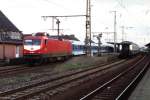 112 188-8 mit IR 2542 Hannover-Hengelo (die Niederlande) auf Bahnhof Rheine am 29-08-1994.