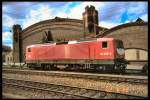 112 006-2 in Erfurt Hbf, Sommer 1992, noch als DR-Lok