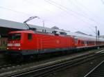 112-150-0 mit einem Fu�ballsonderzug in Hannover HBF, es spielten Hannover gegen Hamburg.