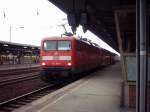 112 190-4 mit einem RE in Berlin Sch�nefeld am 04.02.05
