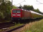 112 185 erreicht gleich mit ihren RE1 ihr Ziel,Eisenh�ttenstadt,20.06.07