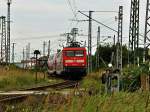 112 101 mit einer zweier Doppelstockeinheit im Pendel,  hier am Abzwg.