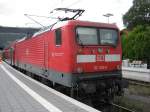 Die 112 148-2 Abfahrtsberei von L�beck Hbf nach Hamburg Hbf aufgenommen am 18.08.09.