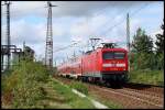 112 106-0 f�hrt RE38357 nach Elsterwerda.