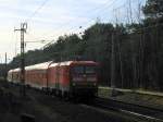 Die super frisch revidierte 112 121 kam mit dem RE 2 nach Rathenow auch am 19.11.
