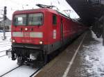 Diese 112 136-7 stand am Vormittag des 11.01.10 im Hbf.