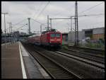 112 153 mit dem RE11 bei der Durchfahrt durch D�sseldorf Zoo