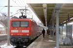 112 133-4 mit dem RE2 (RE 38137) nach K�nigs Wusterhausen in Rathenow.