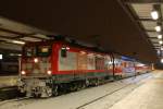 Auf Gleis 7 in Magdeburg Hbf ist soeben der Magdeburg-Berlin-Express (IRE 4278) eingetroffen.