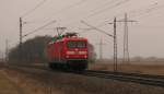 N�chster Halt Ahrensdorf: Dort kam direkt nach dem ersten angucken der Fotostelle 112 190 von Dessau (frisch revidiert) nach Berlin Lichtenberg.