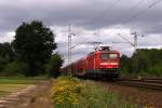 112 180-5 mit einem RE in Halstenbek am 29.07.2011