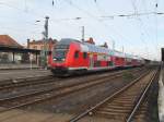 Der IRE Zug der normaler Weise Magdeburg-Berlin f�hrt,fuhr heute den RE 20 Halle-Uelzen am 09.10.2011 in Stendal.