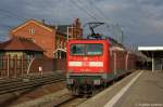 112 120-1 mit dem RE4 (RE 37311) von Rathenow nach J�terbog in Rathenow.