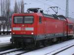 112 118-5 vom Bh Rostock,am 17.Januar 2013,in Bergen/R�gen.