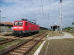 Am 11.05.2013 kam 112 174 Lz aus Richtung Magdeburg durch Stendal und weiter in Richtung Salzwedel.