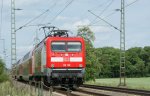 Eine BR 112 mit einem RB in Richtung Braunschweig unterwegs.