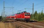 112 179-7 hat am 22.07.13 eine RB nach Bad Oldesloe am Haken und erreicht nun die Kreisstadt.