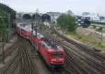 112 147-4 verl�sst am 26.Juli 2013 mit einem RE nach Hamburg den Kieler Hbf.