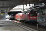 112 105-2 mit dem RE3 (RE 18350) von W�nsdorf-Waldstadt nach Schwedt(Oder) in Berlin S�dkreuz.