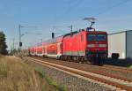 112 157 mit RE7 bei Allerheiligen nach Krefeld fahrend.
