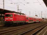 Am 04.01.2014 kam 112 139 mit einem RE 20 nach Stendal.