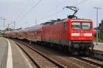 Hier 112 152-4 mit einem RE1 (RE4309)  Hanse-Express  von Hamburg Hbf.