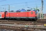 112 156-5 zieht Regio, Ausfahrt Hbf Köln - 31.07.2014