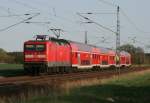 112 133 mit RE 18016 (Cottbus–Berlin Hbf) am 10.04.2011 zwischen W�nsdorf-Waldstadt und Zossen