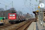 RE 3 nach Stralsund ist in Jatznick vom Bahnsteig abgefahren.