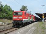 Am 6.6.2015 ist die 112 108  Genau Ihre Richtung  mit dem RE nach Hamburg Hbf gefahren