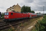 112 160 ist am 6.7.2016 mit dem RE70 (RE21022) von Hamburg Hauptbahnhof nach Kiel Hauptbahnhof unterwegs und wird gleich den Endbahnhof erreichen.