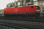 112 184-7 abgestellt im Gleisvorfeld von Aachen Hbf,genauer an Gleis 11, und wartet auf ihre n�chste Leistung, den EN 325  Donauwalzer , den sie in Richtung S�ddeutschland bef�rdern wird.