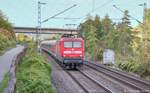 112 164 am 20.8.03 zwischen Würzburg und Winterhausen bei km 130.