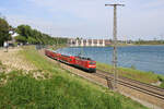 DB 112 146 zieht ihre RB31 von Coswig(b Dresden) nach Dresden entlang des Speichersees Niederwartha.